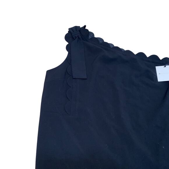 Victoria Beckham for Target Black Scalloped Tie One Shoulder Dress Size 3X NWT - Picture 3 of 9